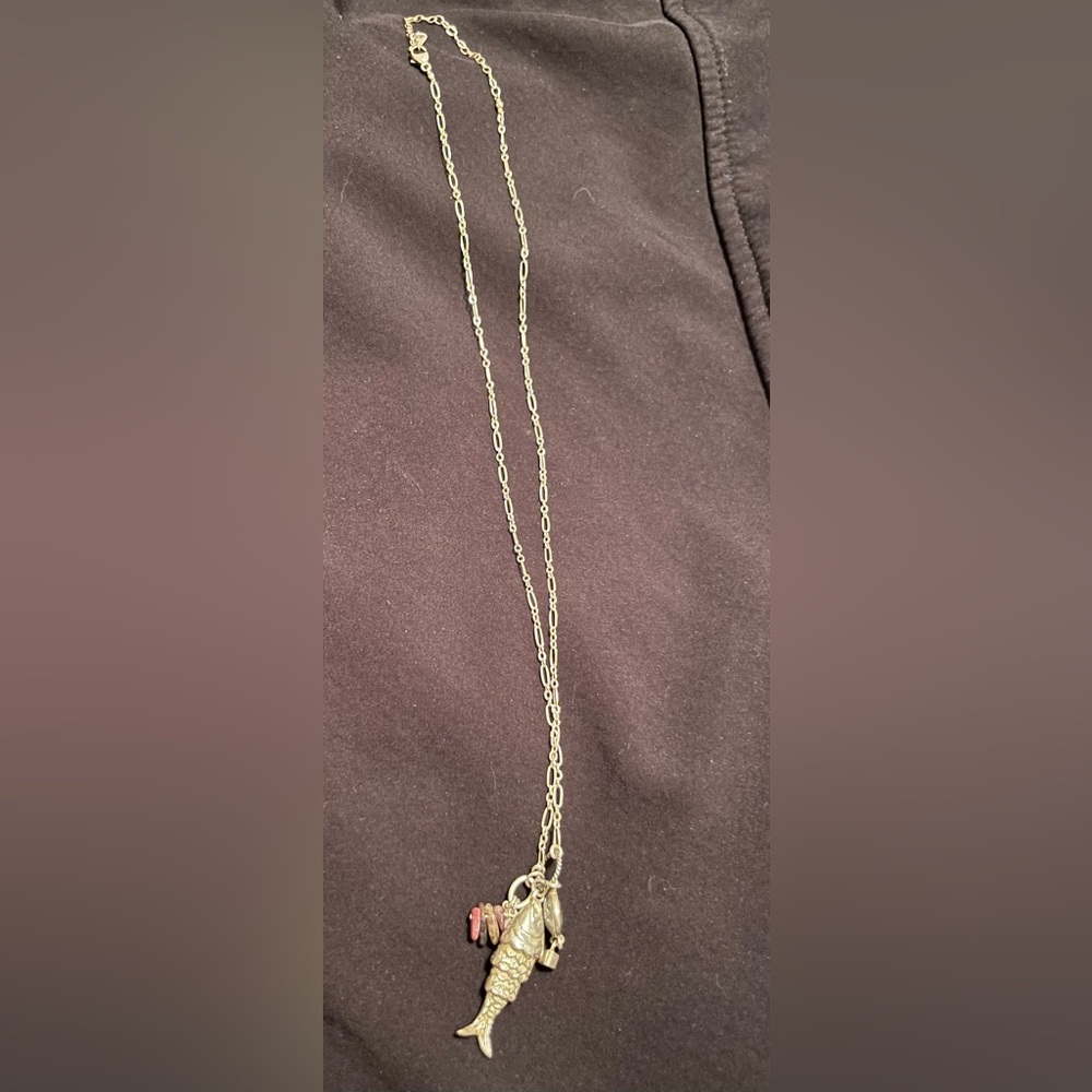Chan Luu Sterling Catch Charm Necklace, Discontinued. EUC!